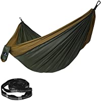 SONGMICS Hamaca Ultraligera- Hamaca Doble Portátil- Capacidad de Carga 300 kg- Peso 650 g- 275 x 140 cm- para Mochilero…